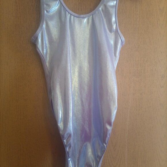 Purple Metallic Bodysuit Sz L/XL - Picture 5 of 6